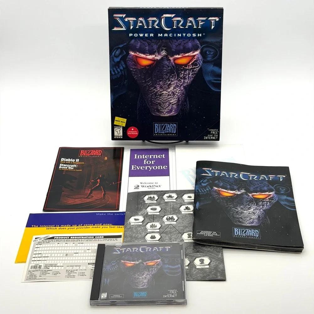 StarCraft Mac Big Box 1998 Power‎ Macintosh Complete Blizzard Entertainment